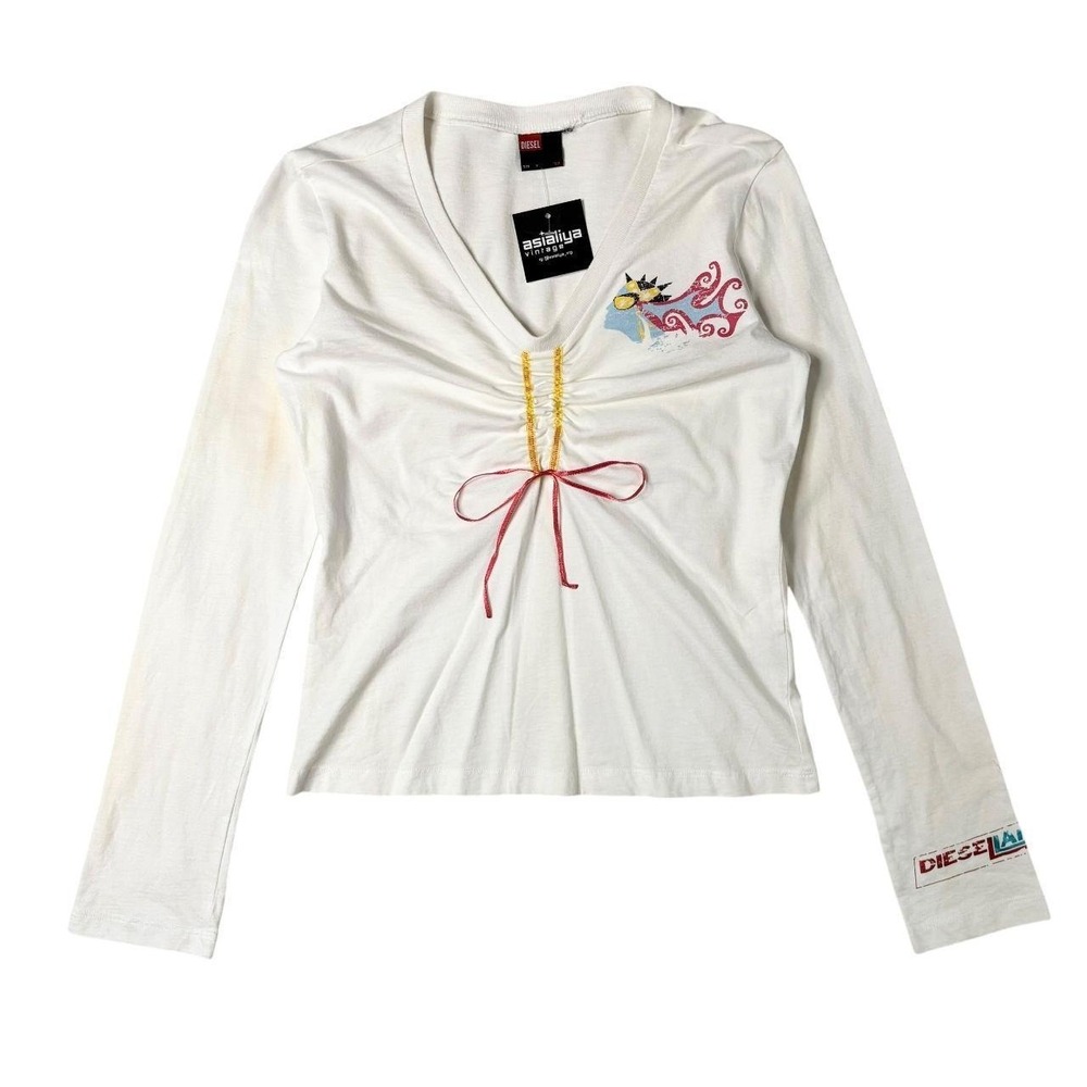 Diesel ruched graphic long sleeve